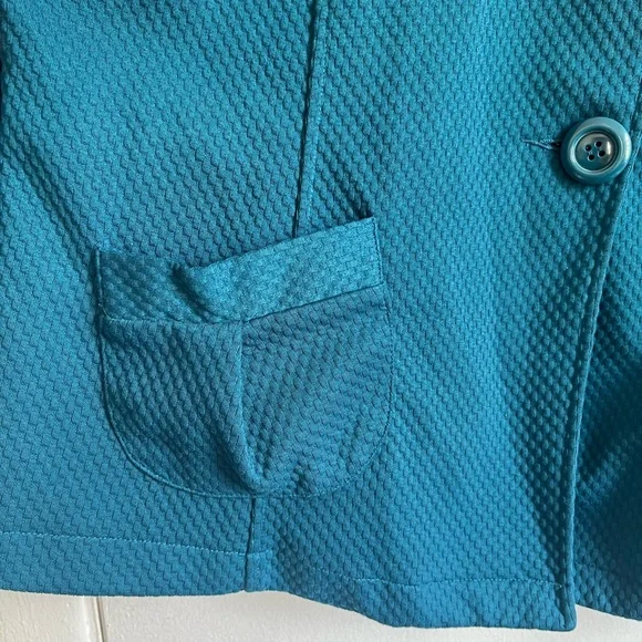 Studio 1940 Teal Button-Up Blazer Size 20W - Picture 4 of 7